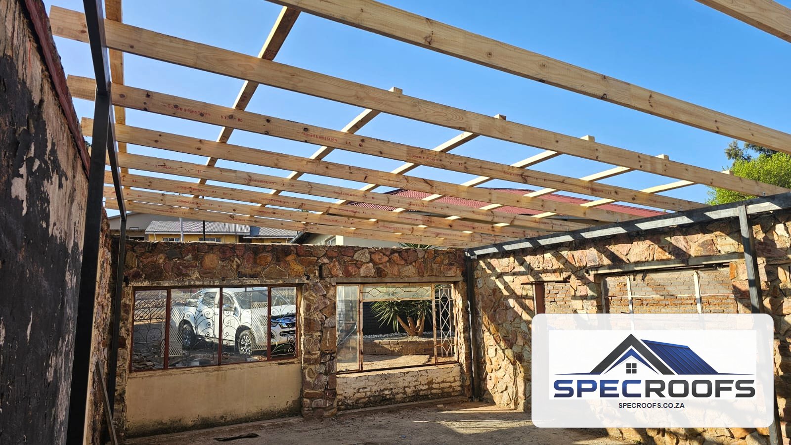 New timber roof structure installed by Specroofs
